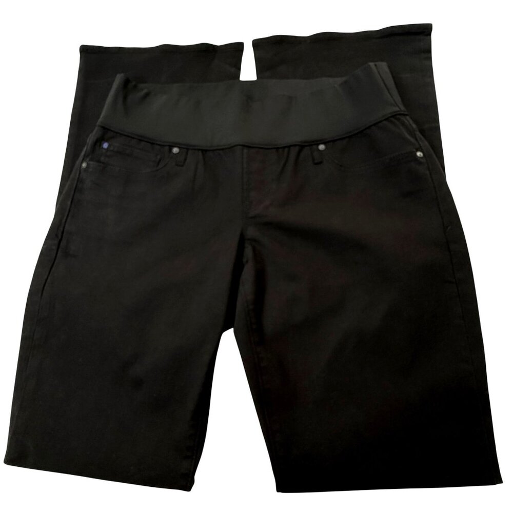 Gap 1969 Maternity Jeans NEW Flare Leg‎ True Black 28R
